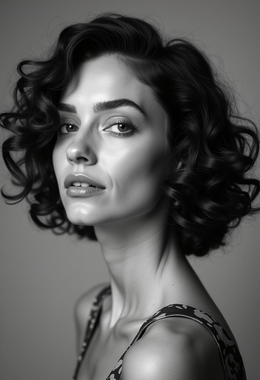 Curly Bob with Defined Ringlets