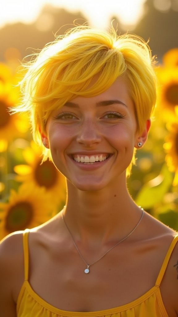 Sunflower Yellow Pixie