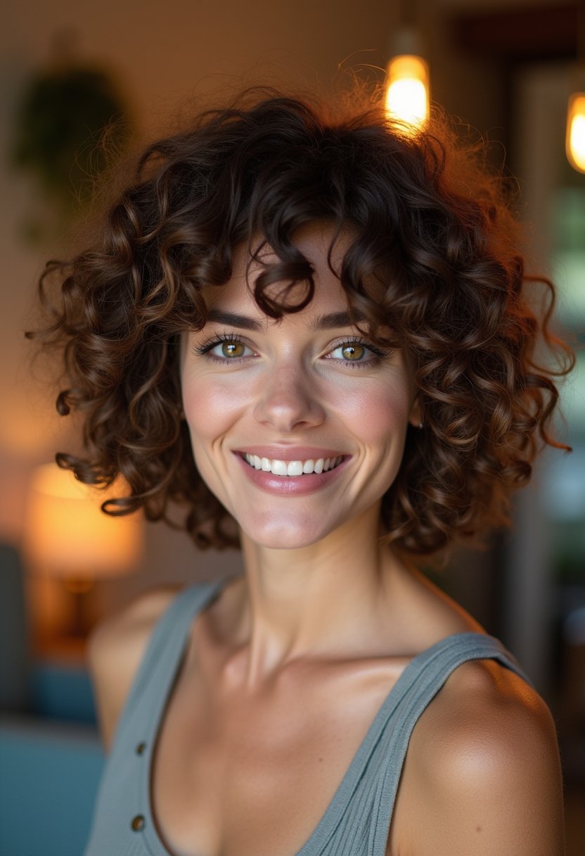 Textured Curly Bob